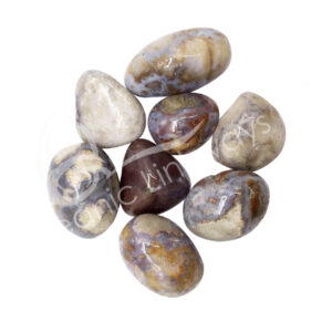 Blue Cherry Blossom Agate Tumbled Stones