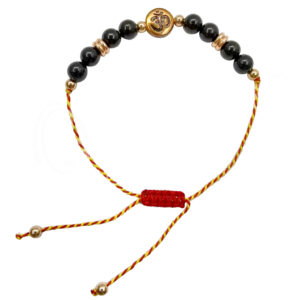 Rakhi Adjustable Bracelet for Protection with OM & Black Tourmaline