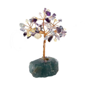 Fluorite Gem Tree with Fluorite Base 63 Beads