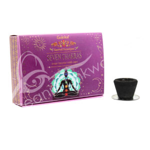 Seven Chakras Sambrani Cup Resin Incense Pack of 12