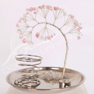 Crystal & Kunzite Gem Tree Incense Holder