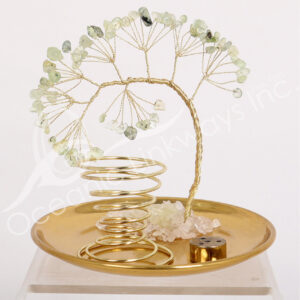 Prehnite Gem Tree Incense Holder