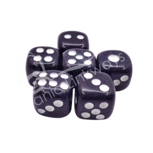 Polished Purple Goldstone Dice