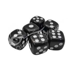 Polished Black Obsidian Dice