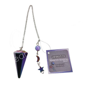 Celestial Rainbow Hematite Pendulum