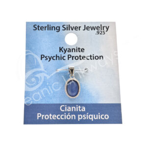 Kyanite Oval Sterling Silver Pendant (5-7 mm)