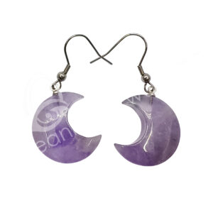 Amethyst Moon Earrings