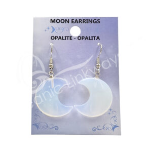 Opalite Moon Earrings