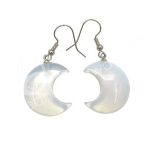 Opalite Moon Earrings