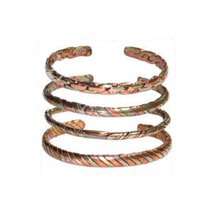 Mixed Designs Thin Copper Bracelets