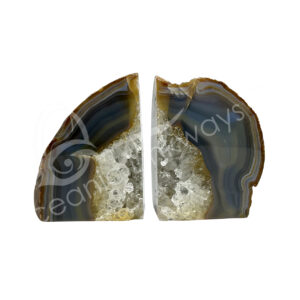 Pair of Natural Agate Bookends
