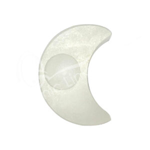 Selenite Moon Tealight Holder