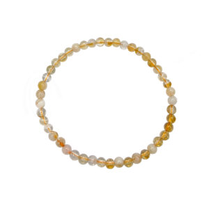 Citrine with Quartz Elastic Bracelet