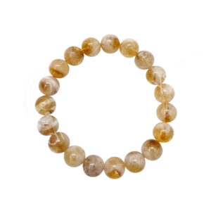 Citrine with Quartz Elastic Bracelet