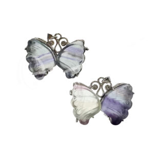 Fluorite Butterfly Pendant