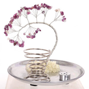 Lepidolite Gem Tree Incense Holder