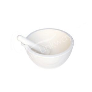 White Ceramic Mortar and Pestle