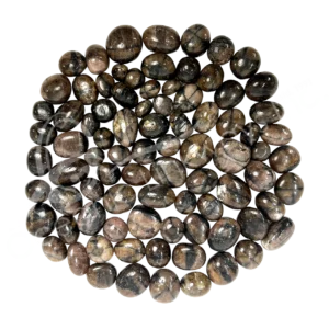 STAUROLITE/CHIASTOLITE TUMBLED STONES