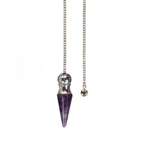 Amethyst Chamber Pendulum with Plain Chain