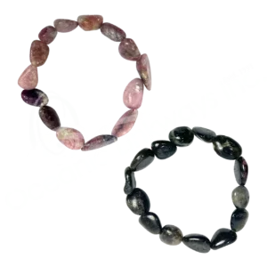 Mixed Colors Tourmaline Tumbled Stones Bracelet (10-30 mm)