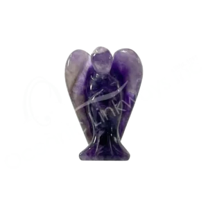 Polished Amethyst Angel Carving