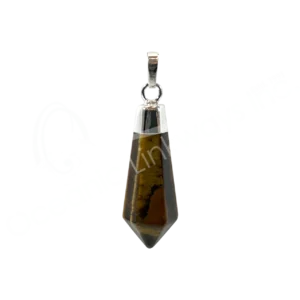 Tiger Eye Diamond Shape Pendant 1.5-1.75"