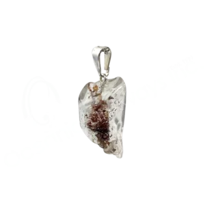 Polished Crystal Quartz with Inclusioins Tumbled Stone Pendant