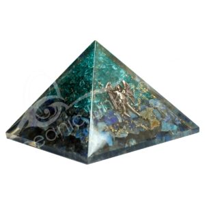 Lapis & Aquamarine in Orgone Pyramid