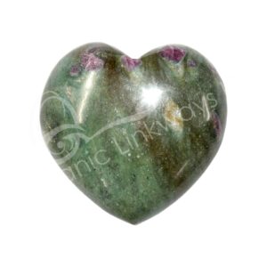 Polished Ruby Zoisite Heart