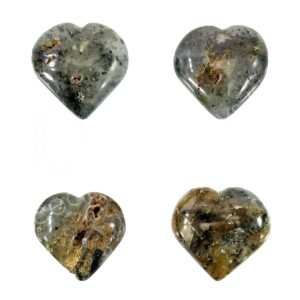 Clinochlore Quartz Heart