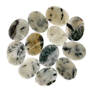 Quartz with Green Tourmaline Rutile