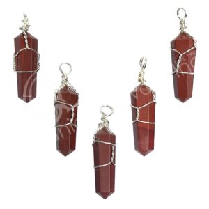 Red Jasper Wire Wrapped Pendant