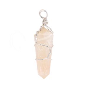Scolecite Wire Wrap pendant