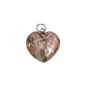 Heart Rhodochrosite Pendant (Pack of 3)