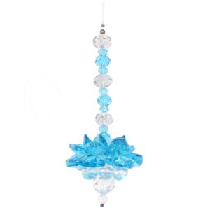 Turquoise Crystal Lotus Hanging