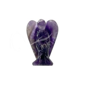 Polished Amethyst Angel Carving