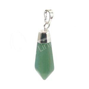 Green Aventurine Diamond Shape Pendant 1.5-1.7"