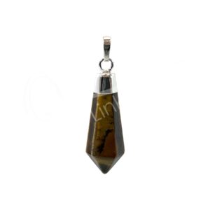 Tiger Eye Diamond Shape Pendant 1.5-1.75"