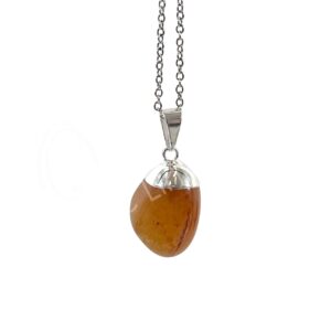 Carnelian Tumbled Stone Pendant