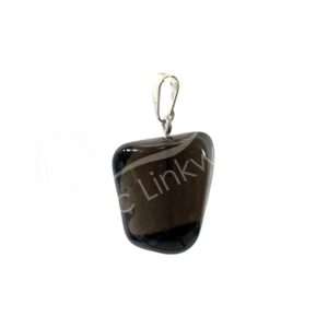 Polished Smoky Quartz Tumbled Stone Pendant