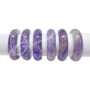 Chevron Amethyst Plain Ring