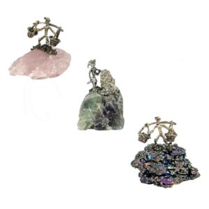 Mixed Miner on Stone Figurine