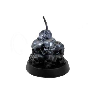 Blue Pile of Skulls Candle