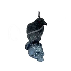 Raven on Skull Candle