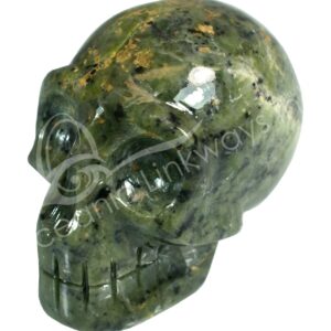 Nephrite Jade Skull 2"