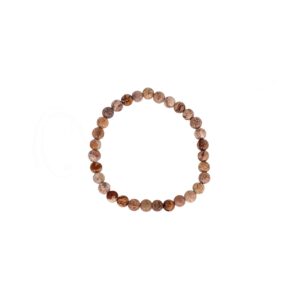 Polished Picture Jasper Beads Bracelet (6 mm) 7.15-7.25"