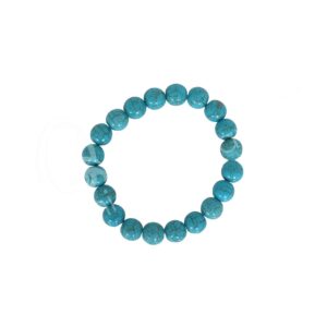 Indian Synt. Turquoise Bracelet (9-10 mm)