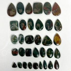 Bloodstone Cabochons Mixed Shapes and Sizes