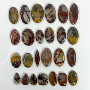 Outback Brown Jasper Cabochons Mixed Shapes and Sizes