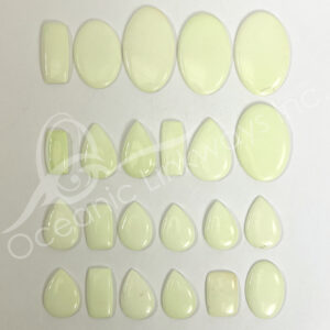 Lemon Chrysoprase Cabochons Mixed Shapes and Sizes